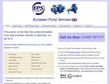 Tablet Screenshot of europeanpumps.co.uk